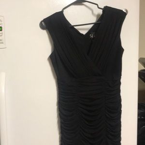 S.L fashion black dress